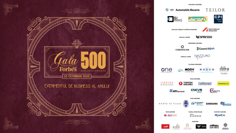 WEB Gala 500 retro red 2025 parteneri 764x430 1 Gala Forbes România 500 Business Awards – ediția 2025, 3, Cloud9Residence.ro